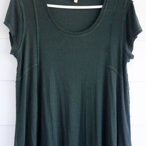 Anthropologie Bordeaux Hunter Green Swing Shirt